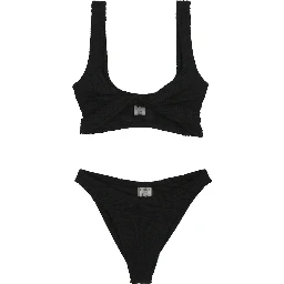 Black Nylon Bikini