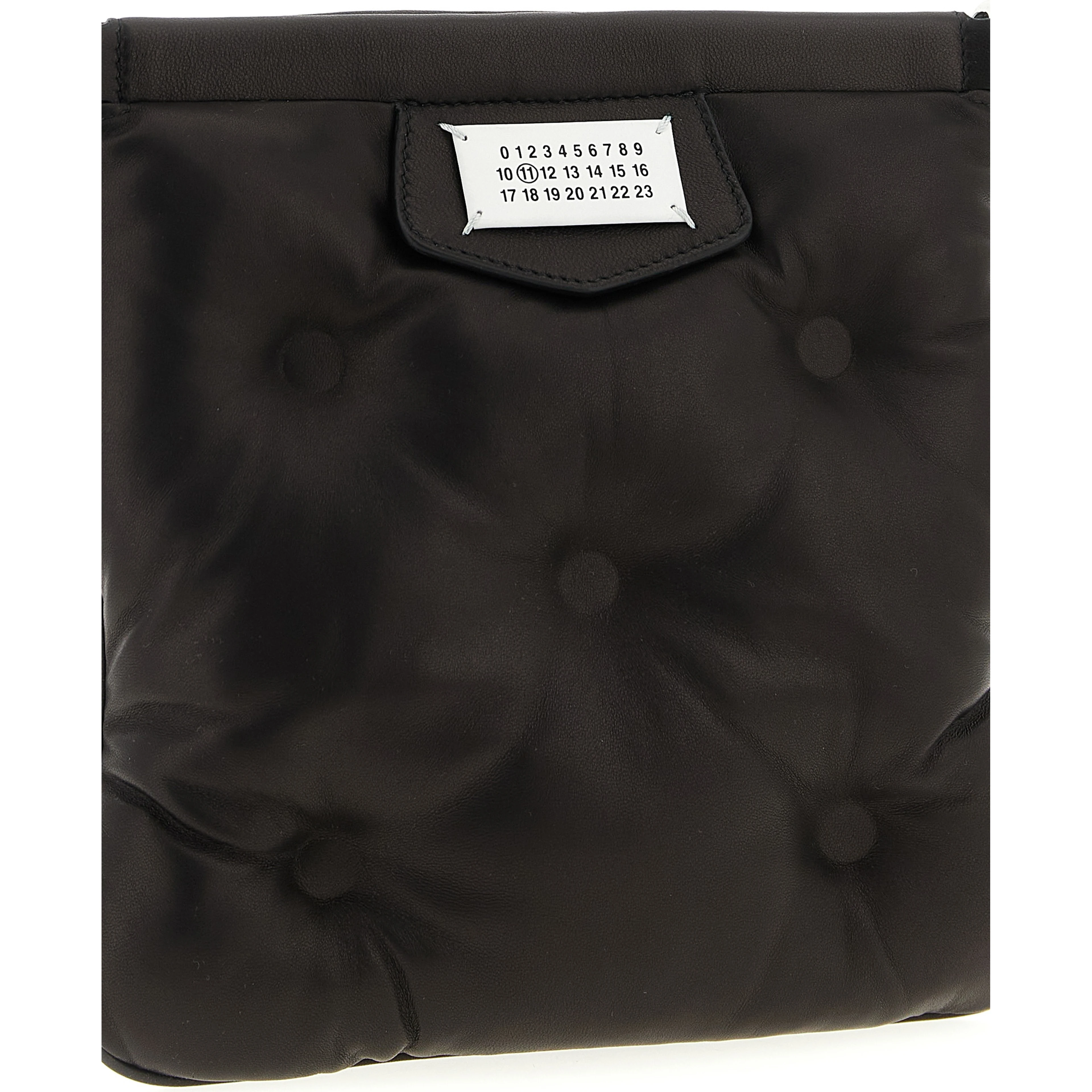 Black Lambskin Crossbody Bag