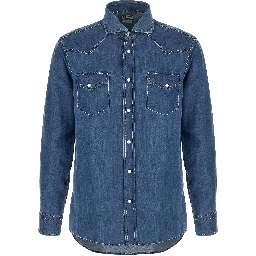 Blue Cotton Blouse