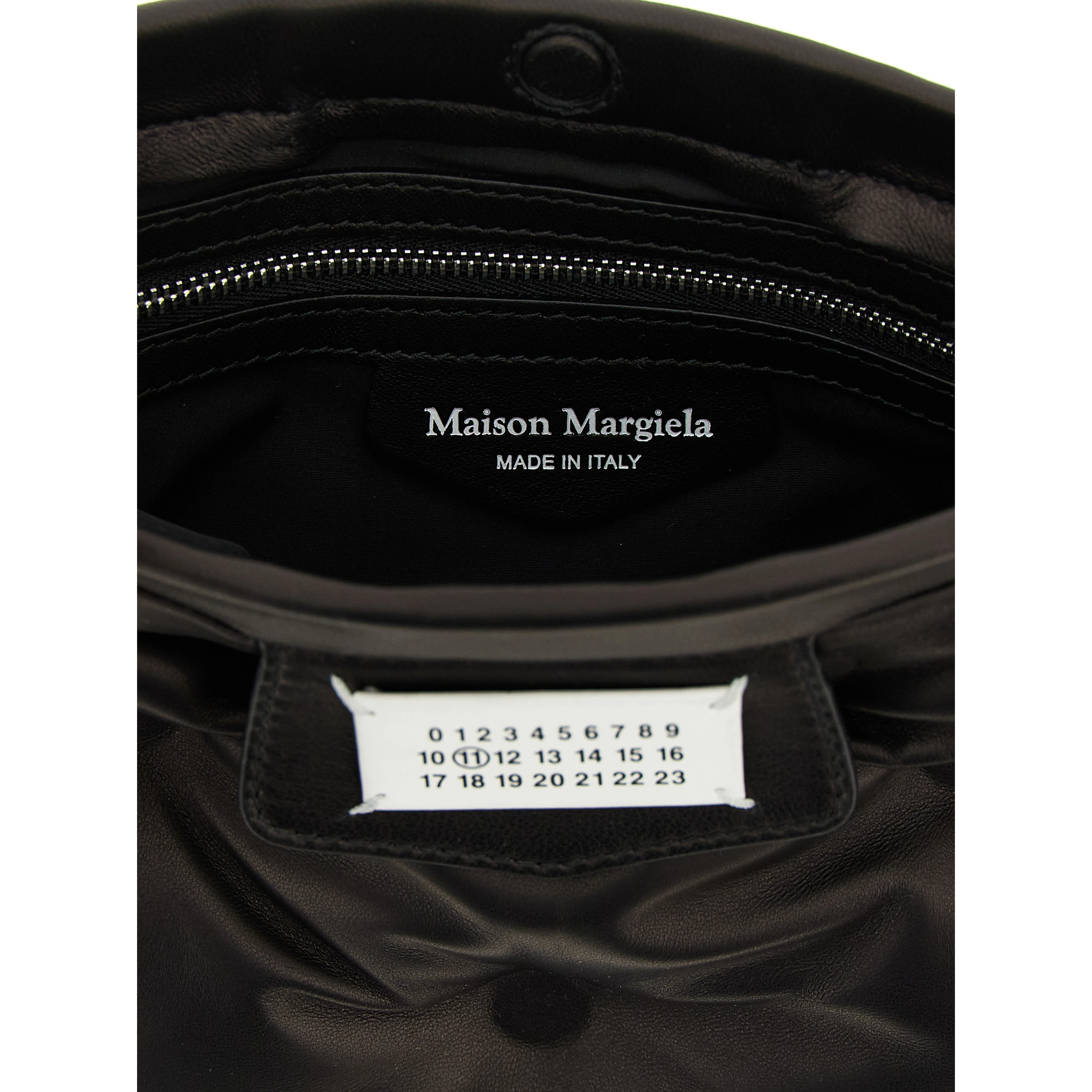 Black Lambskin Crossbody Bag