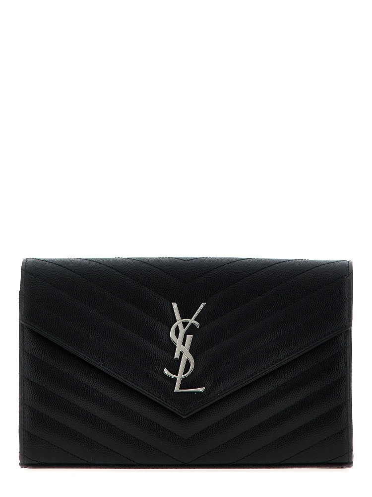 Black Calfskin Clutch Bag