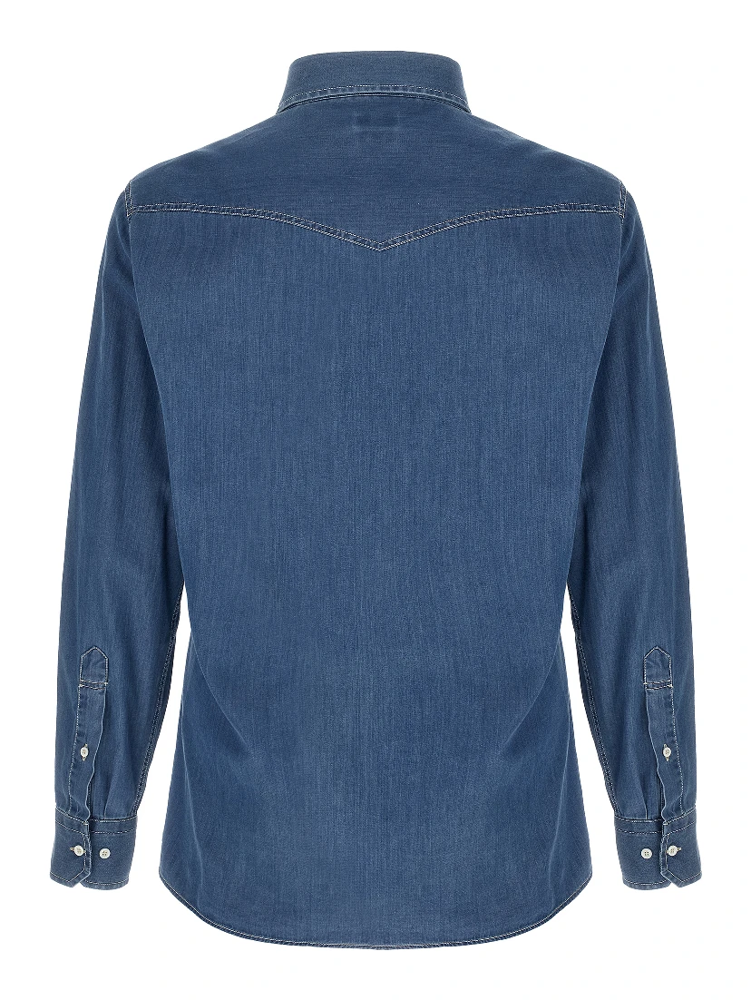 Blue Cotton Blouse