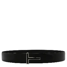 Black Calfskin Regular Belt