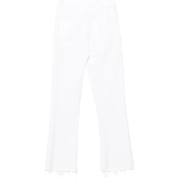 White Cotton Flared Jeans