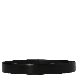 Black Calfskin Regular Belt
