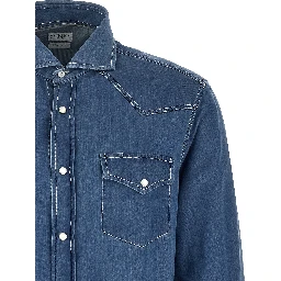 Blue Cotton Blouse