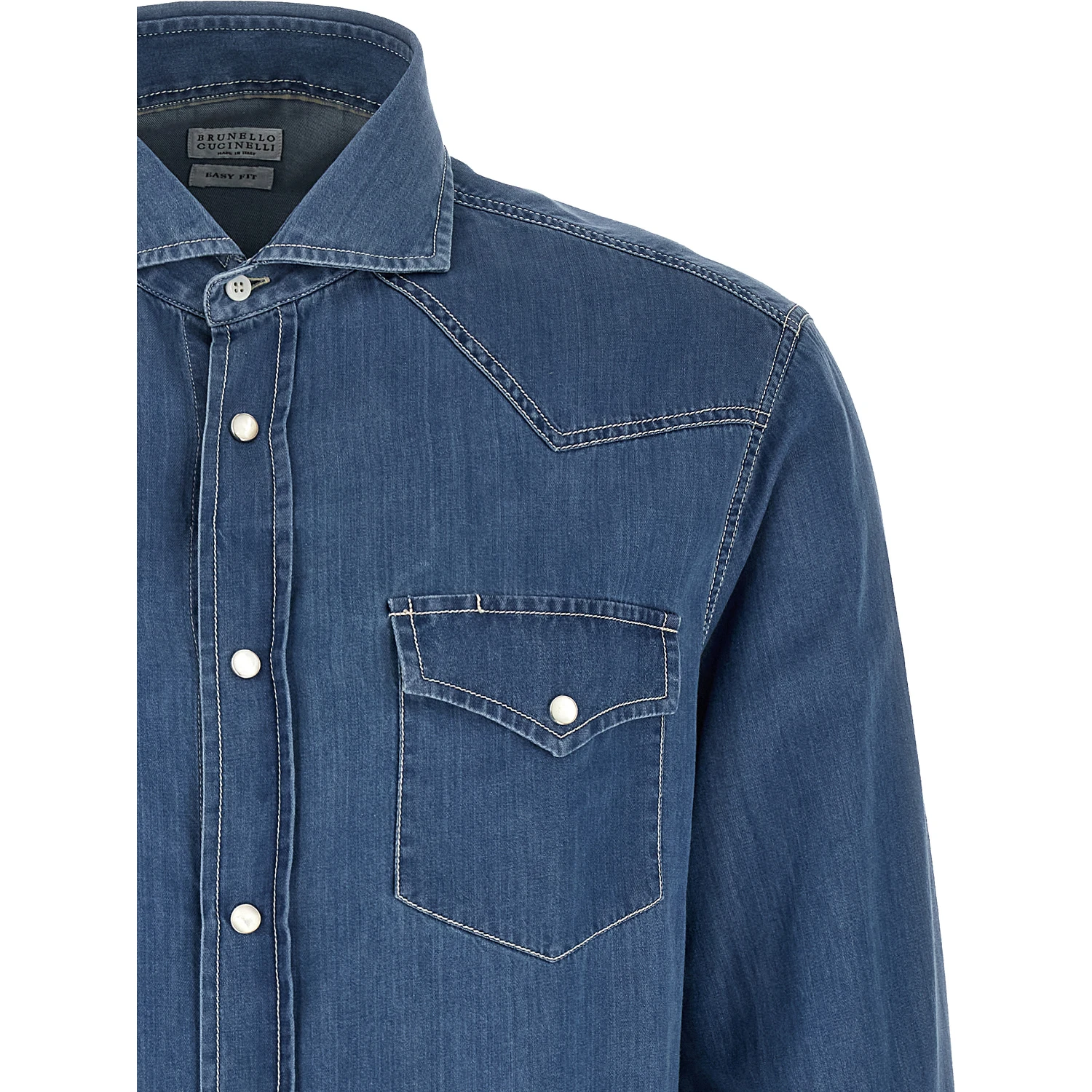 Blue Cotton Blouse