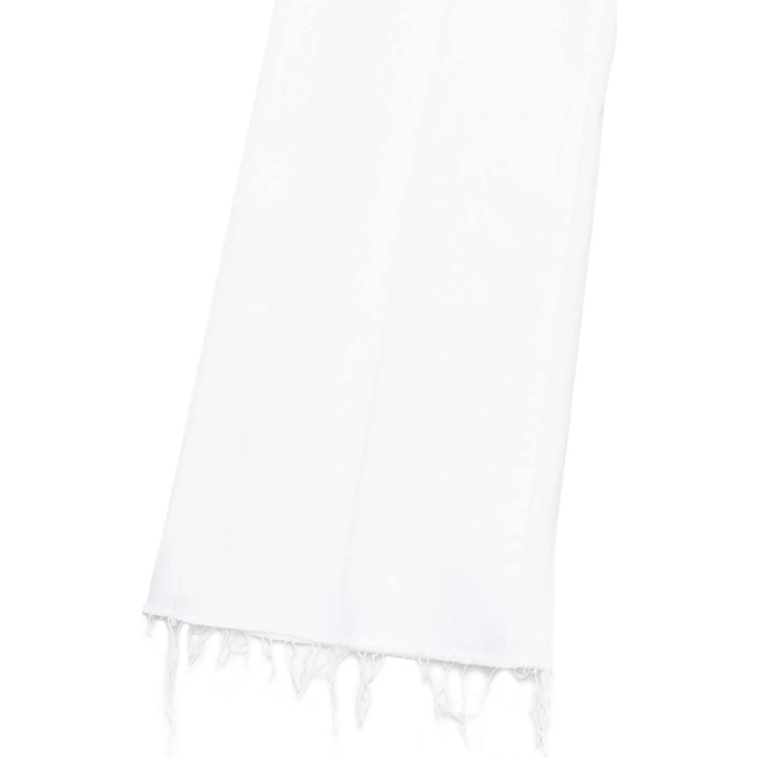 White Cotton Flared Jeans