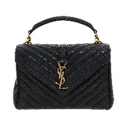 Black Calfskin Crossbody Bag