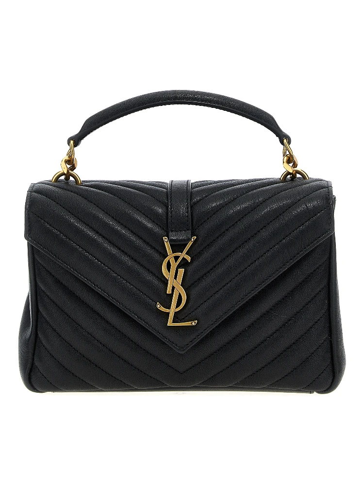 Black Calfskin Crossbody Bag