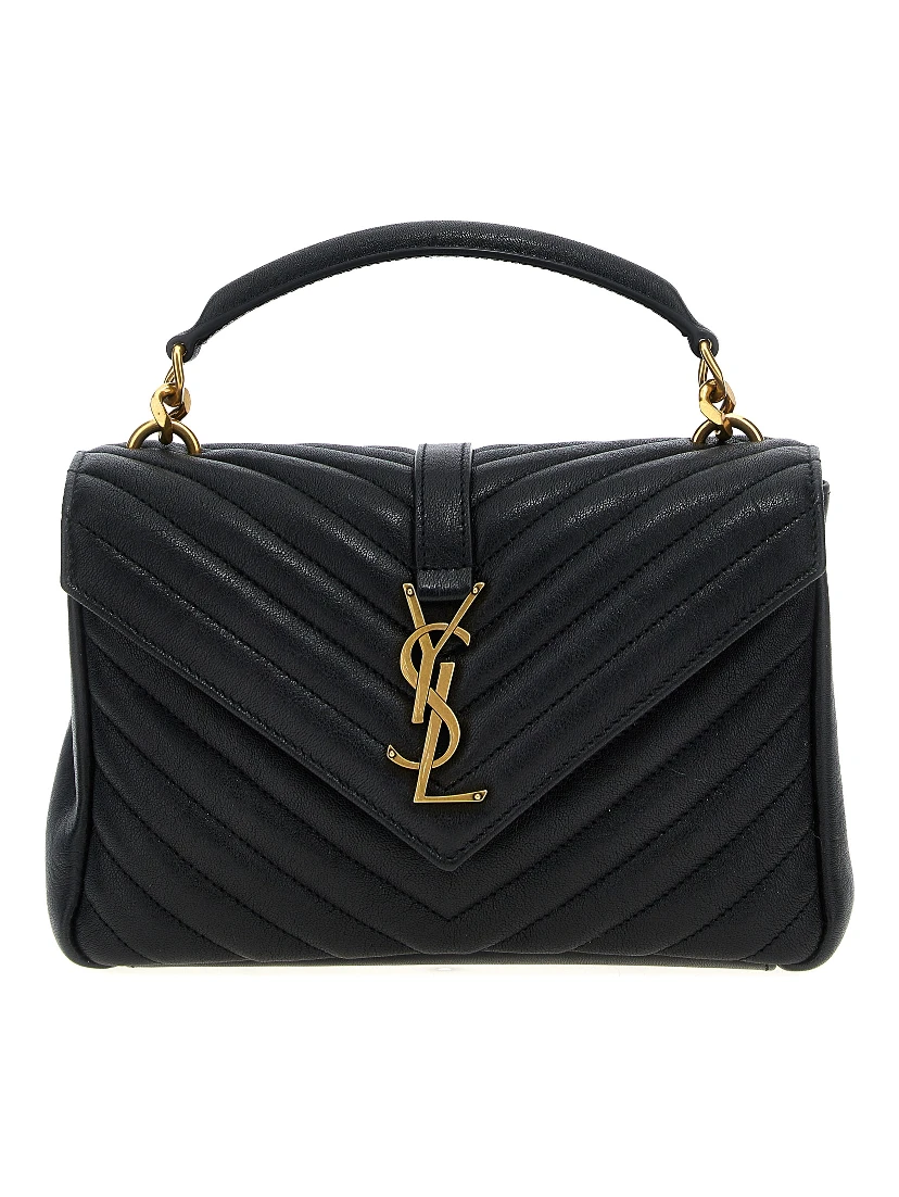 Black Calfskin Crossbody Bag