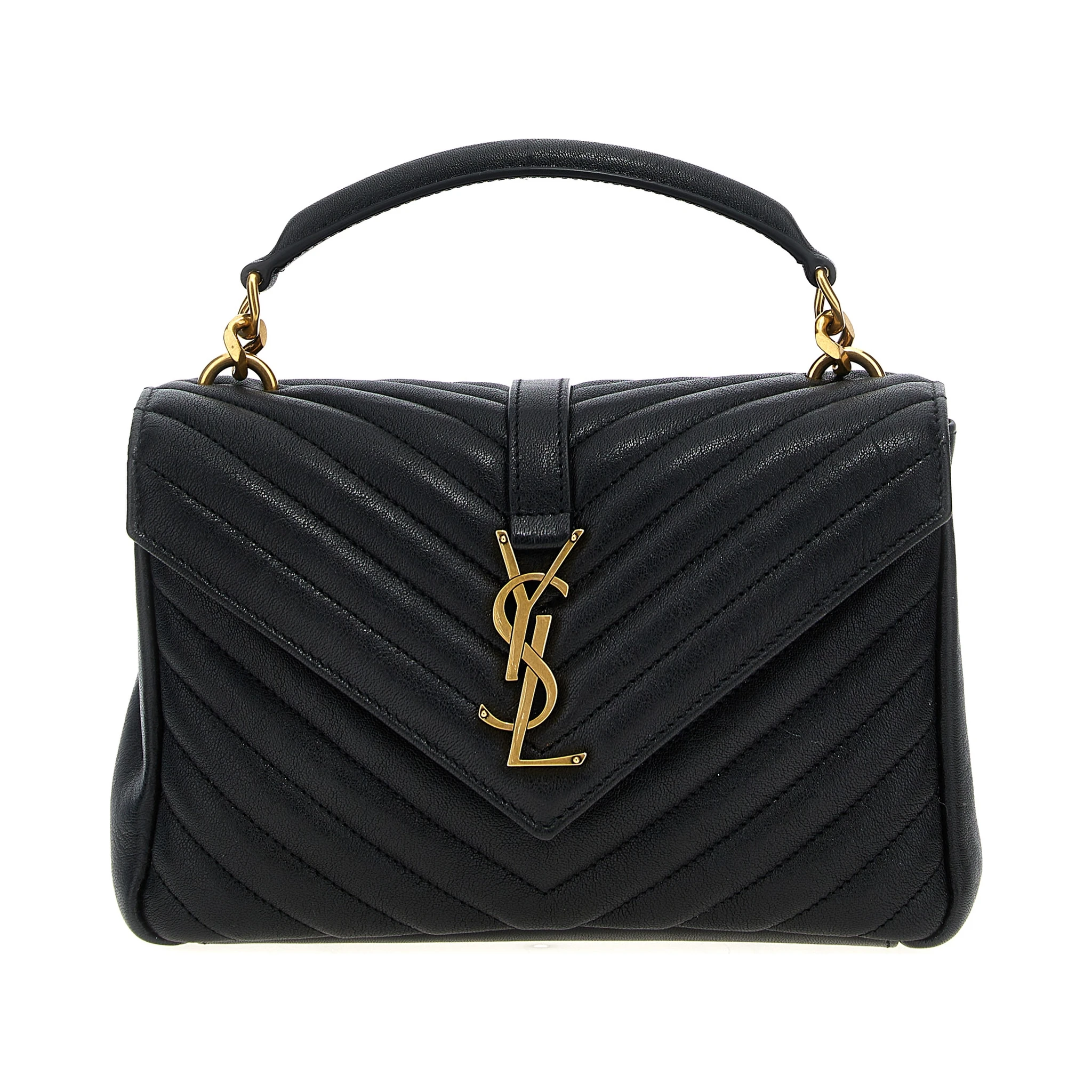 Black Calfskin Crossbody Bag