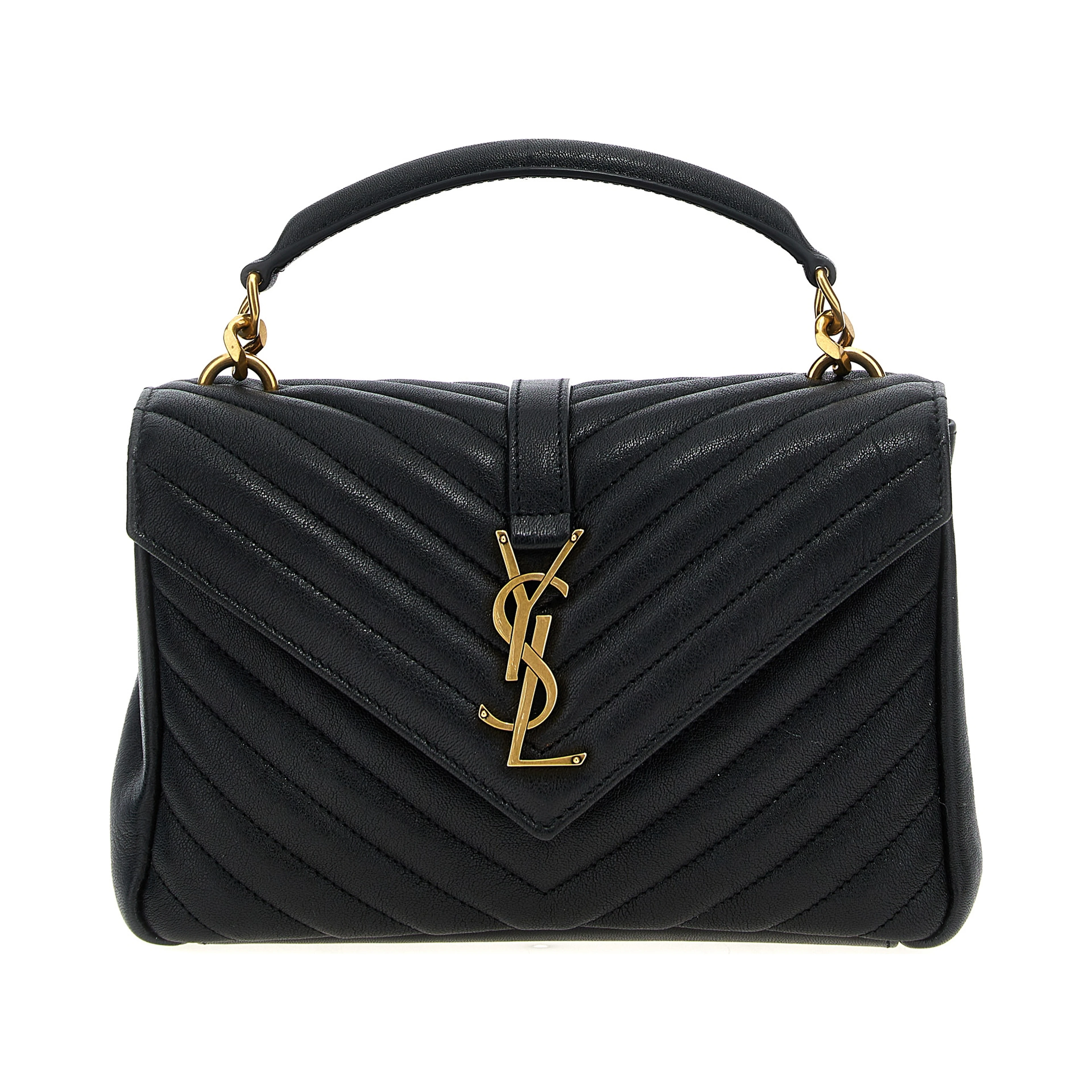 Black Calfskin Crossbody Bag