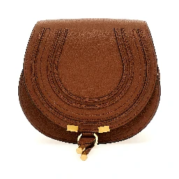 Brown Lamb Leather Crossbody Bag