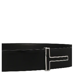 Black Calfskin Regular Belt