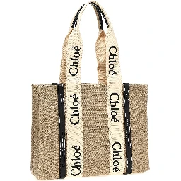 Beige Calfskin Tote Bag