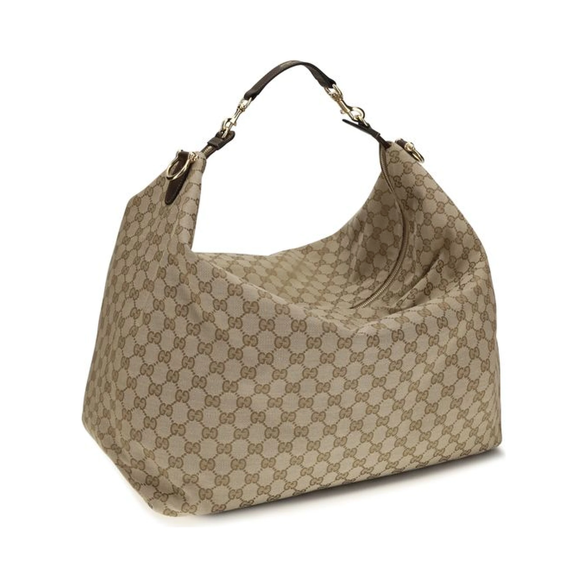 Beige Fabric Shoulder Bag
