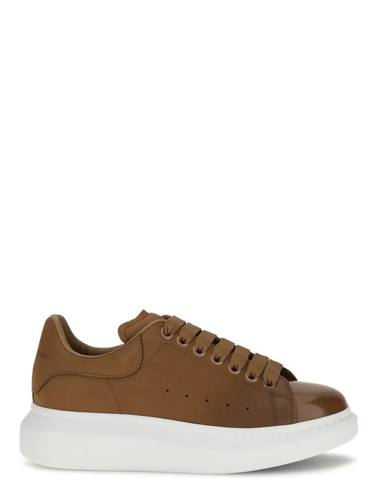 Brown Calf Leather Bos Taurus Chunky Sneakers