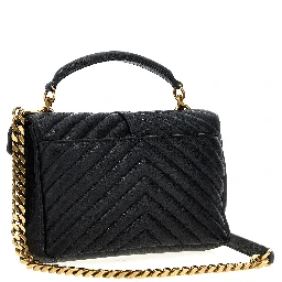 Black Calfskin Crossbody Bag