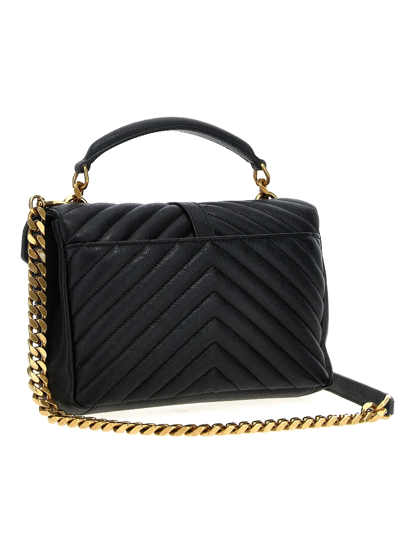 Black Calfskin Crossbody Bag