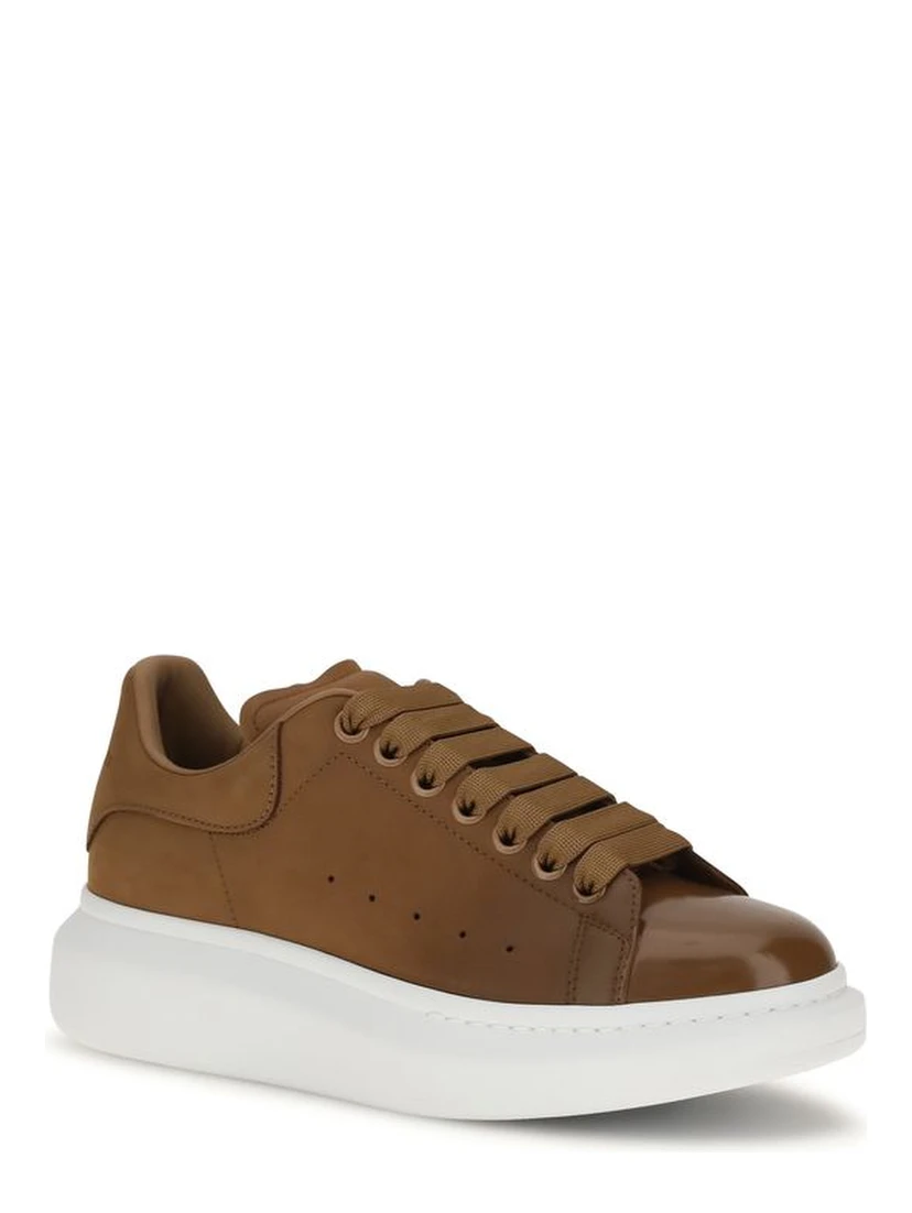 Brown Calf Leather Bos Taurus Chunky Sneakers