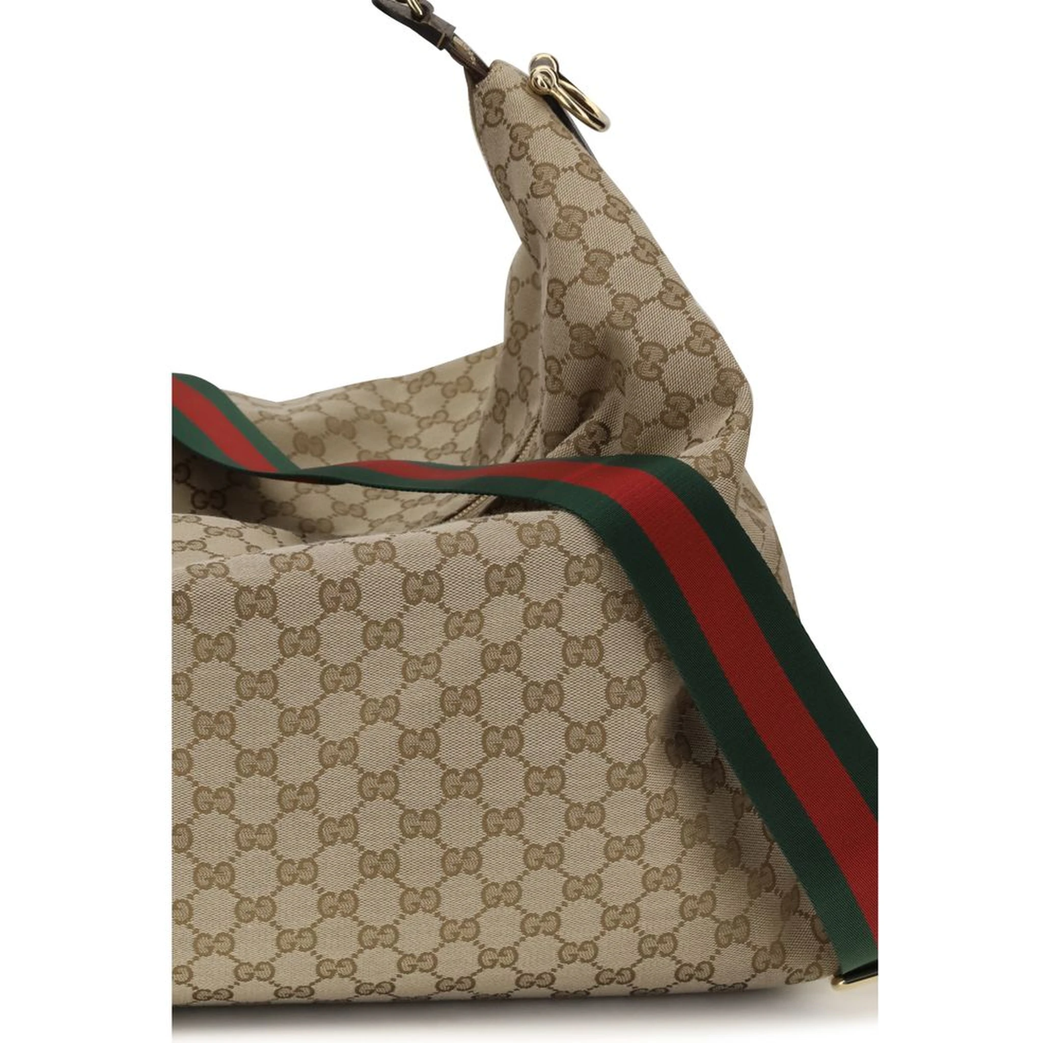 Beige Fabric Shoulder Bag