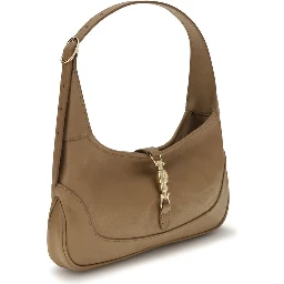 Beige Calf Leather Bos Taurus Handbag