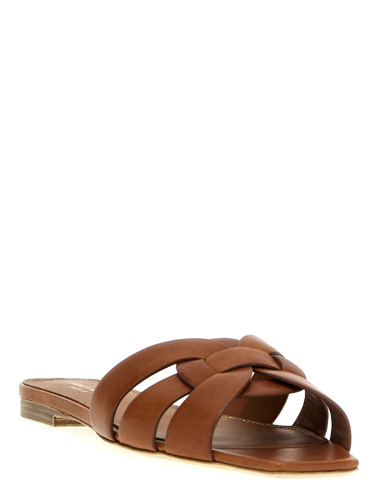 Brown Calfskin Slides alternative