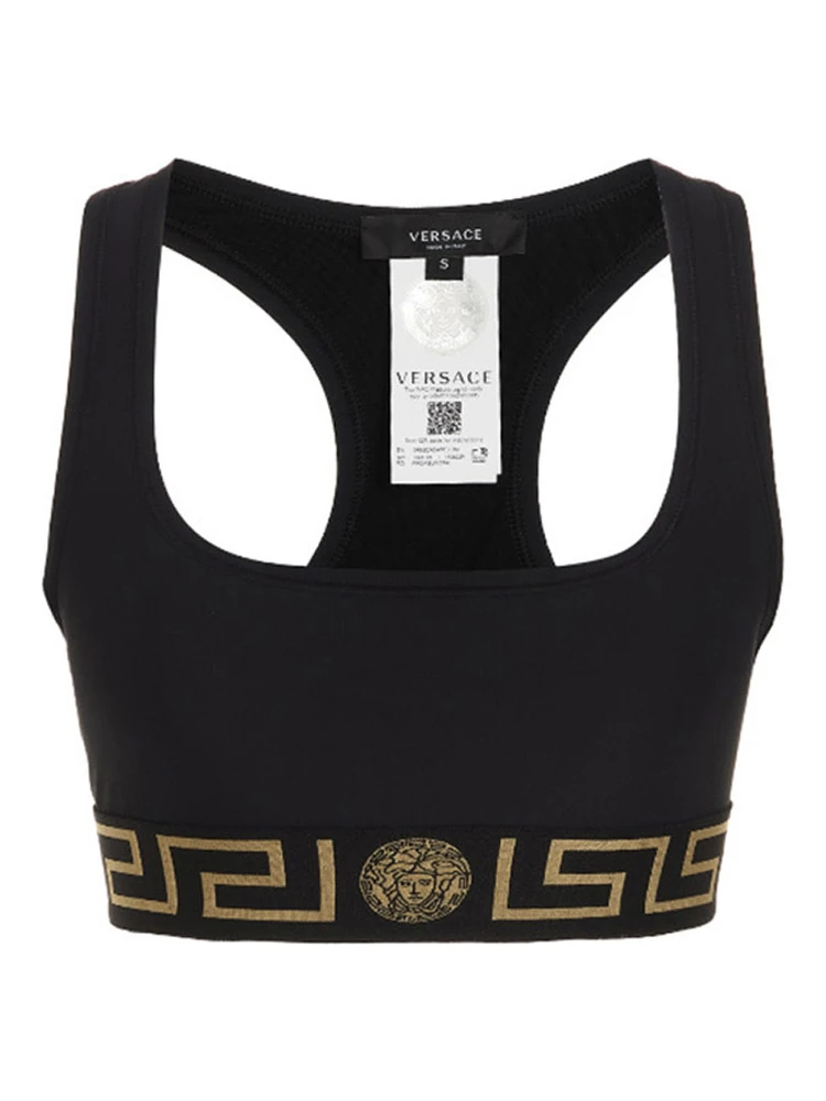 Black Polyamide Sport Bra
