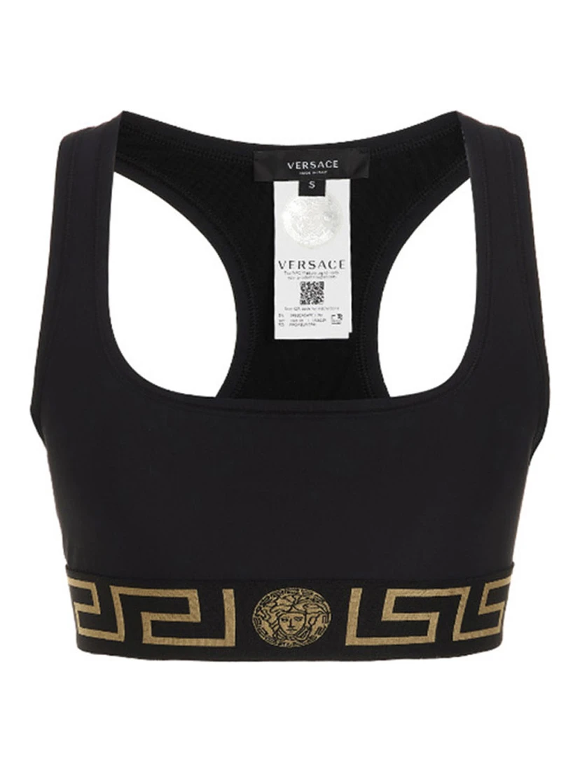 Black Polyamide Sport Bra