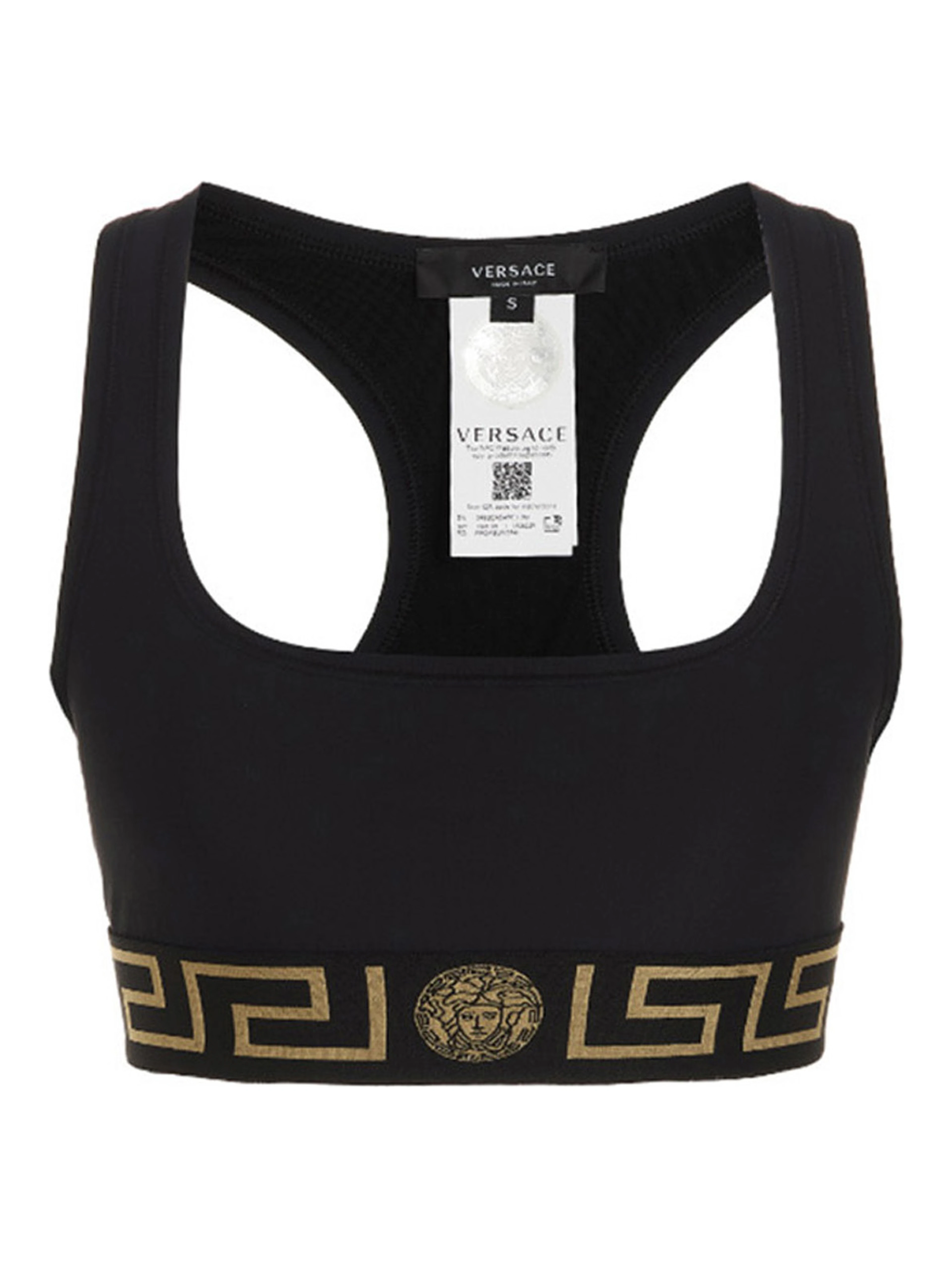 Black Polyamide Sport Bra
