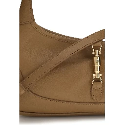 Beige Calf Leather Bos Taurus Handbag