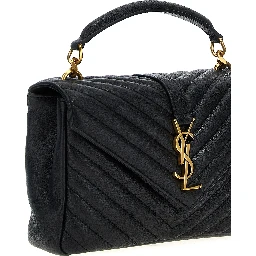 Black Calfskin Crossbody Bag