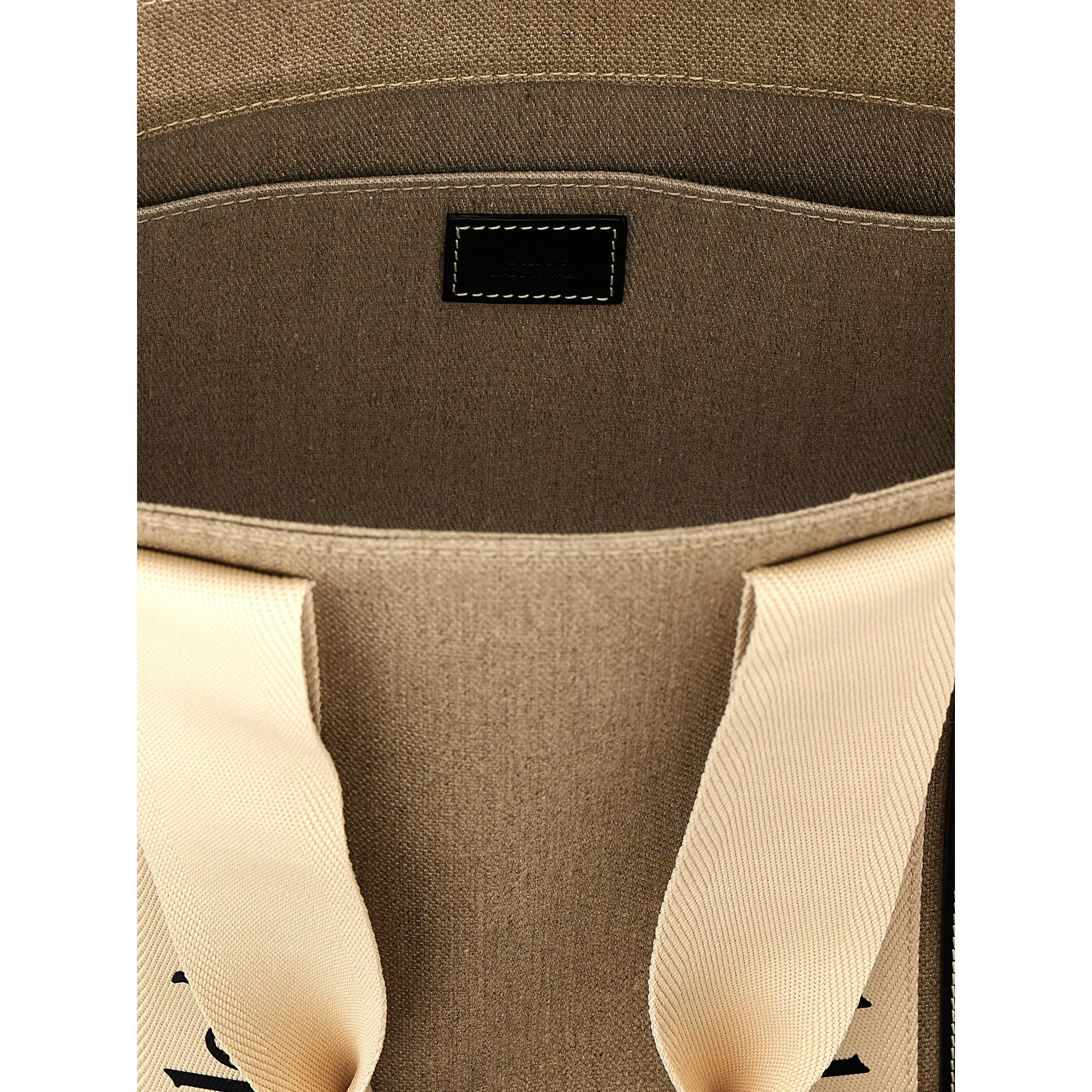 Beige Calfskin Tote Bag