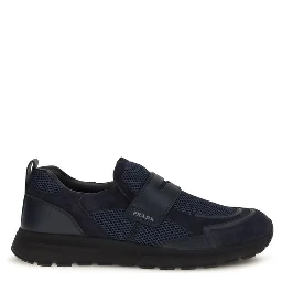 Blue Calf Leather Bos Taurus Athletic Sneakers