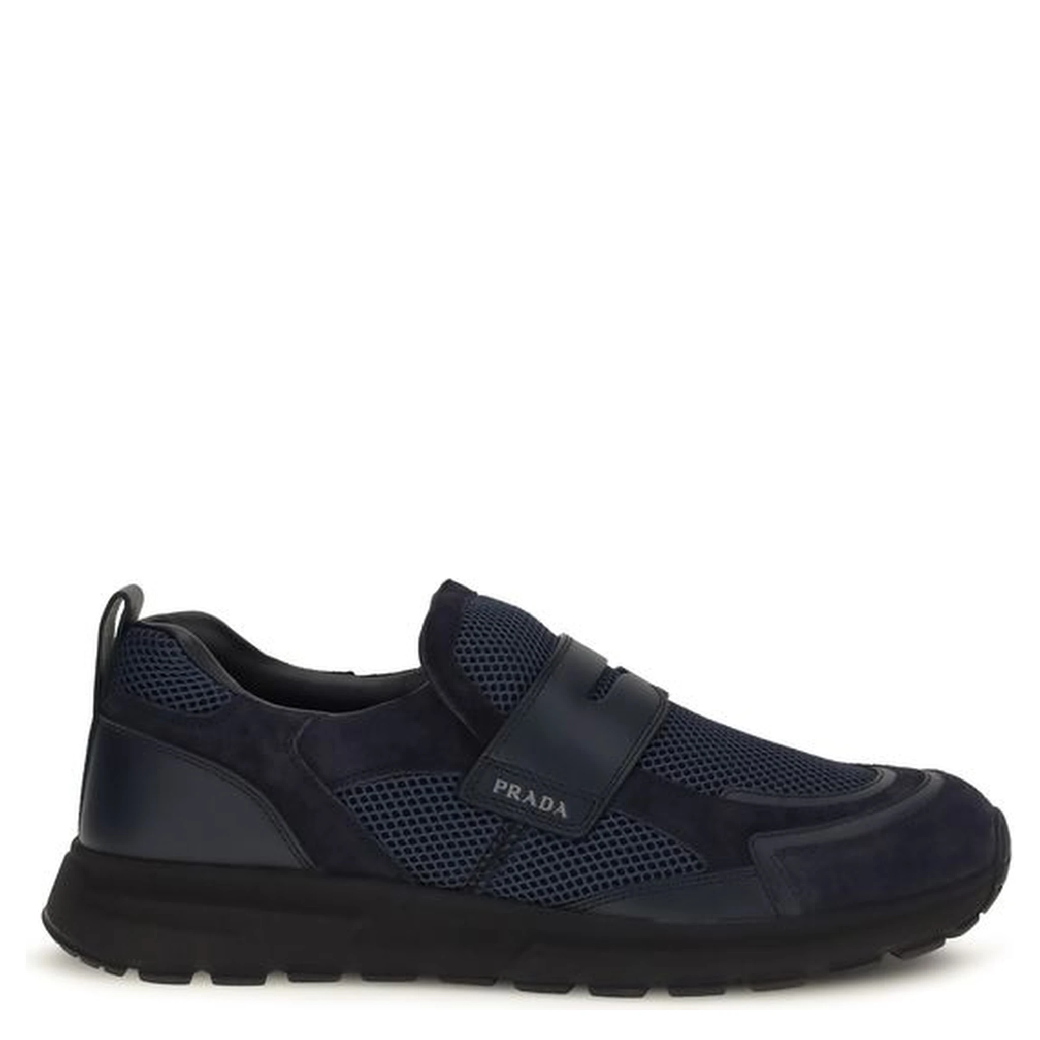 Blue Calf Leather Bos Taurus Athletic Sneakers