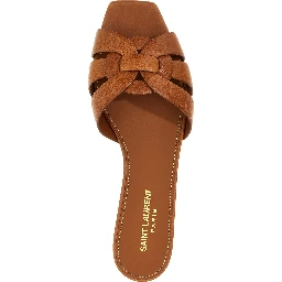 Brown Calfskin Slides