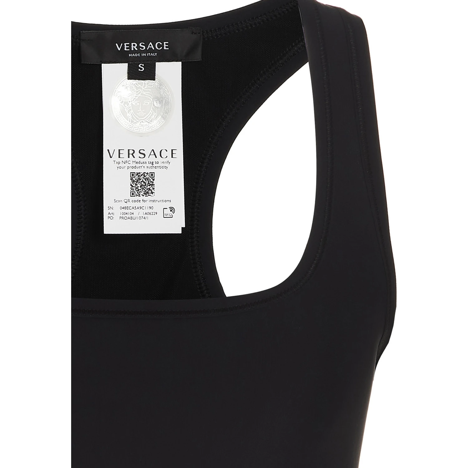 Black Polyamide Sport Bra