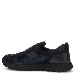 Blue Calf Leather Bos Taurus Athletic Sneakers