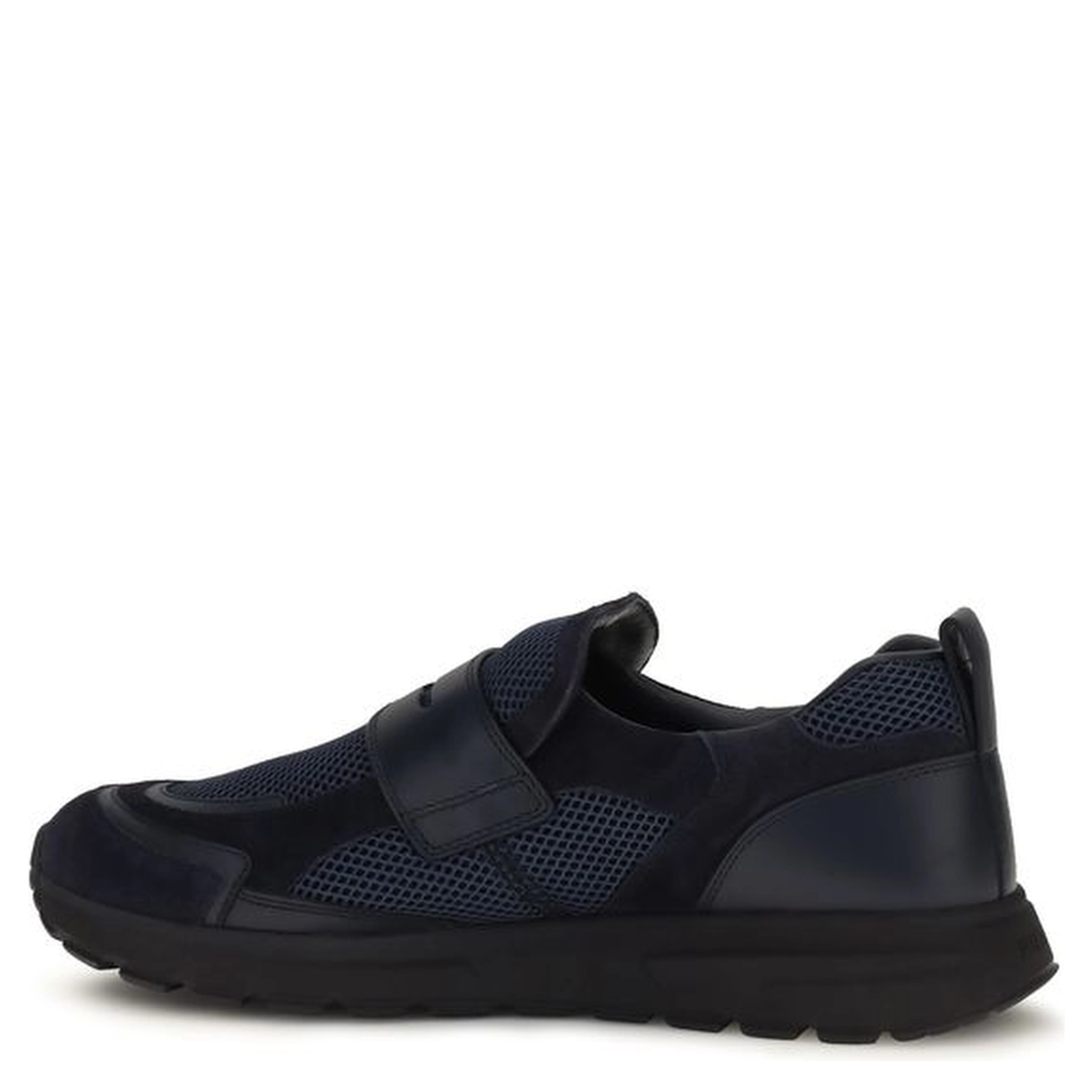 Blue Calf Leather Bos Taurus Athletic Sneakers