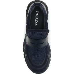 Blue Calf Leather Bos Taurus Athletic Sneakers