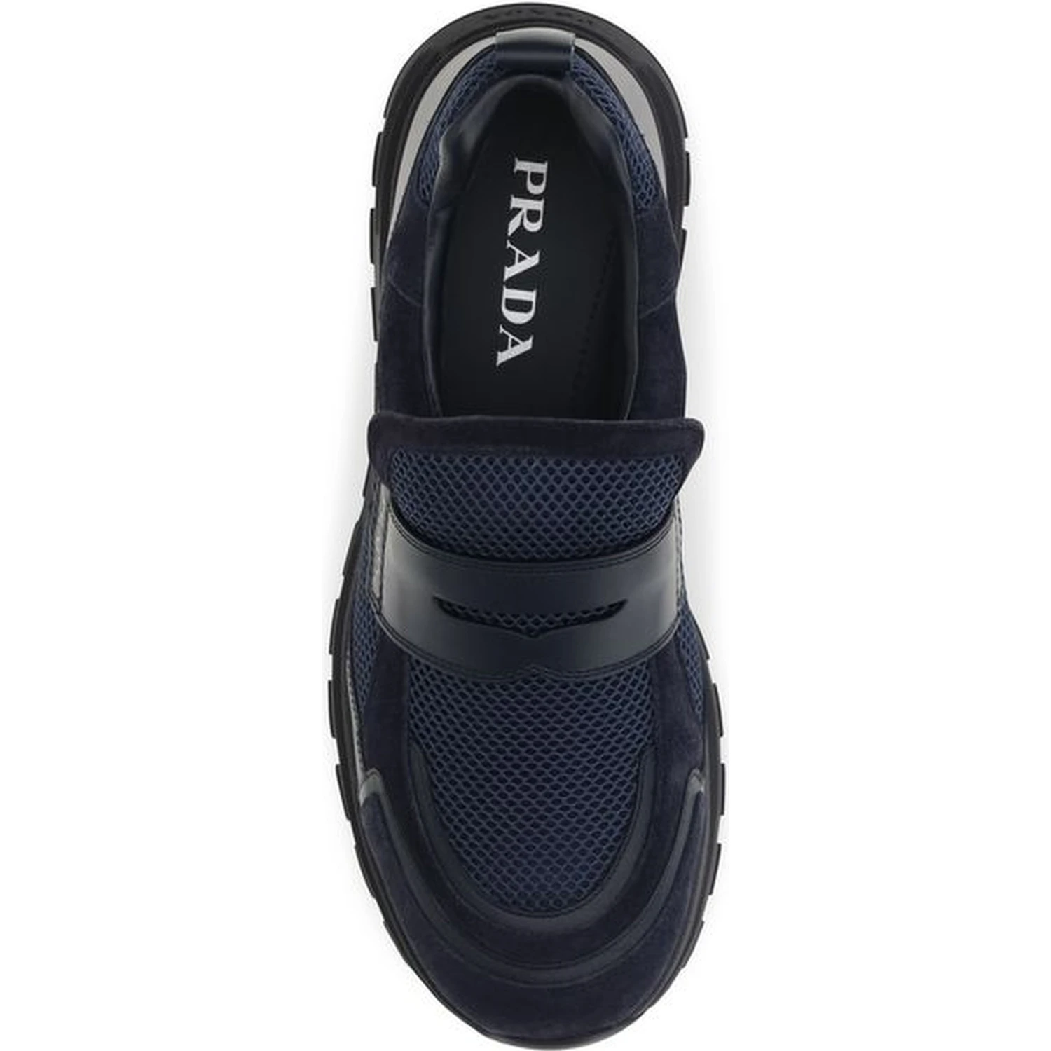 Blue Calf Leather Bos Taurus Athletic Sneakers
