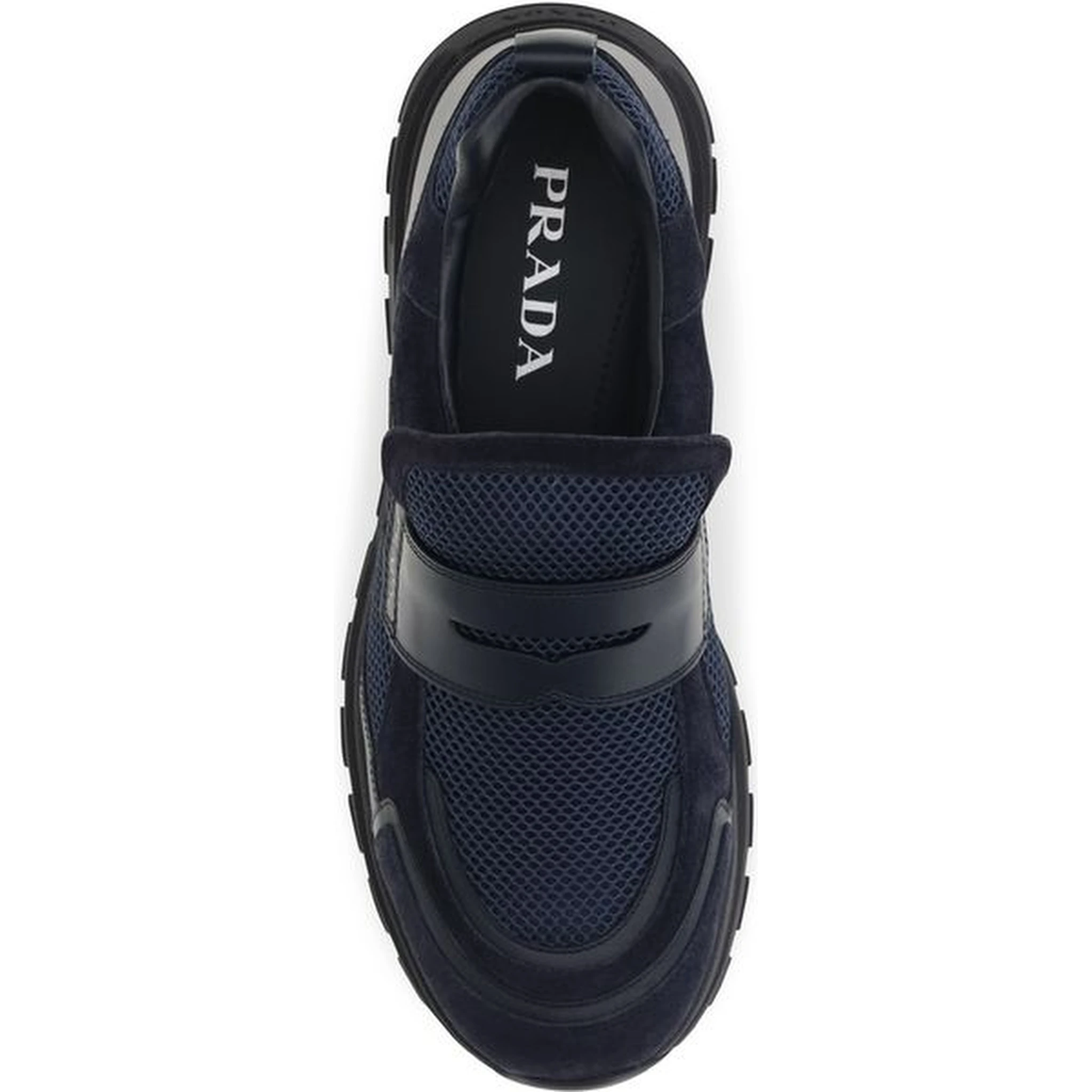 Blue Calf Leather Bos Taurus Athletic Sneakers