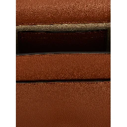 Brown Lamb Leather Crossbody Bag
