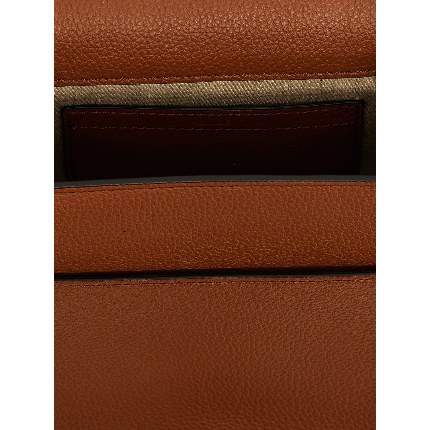 Brown Lamb Leather Crossbody Bag