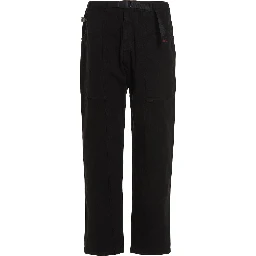 Black Cotton Cargo Pants