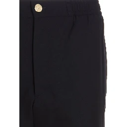 Blue Wool Athletic Pants
