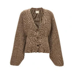 Brown Cashmere Cardigan
