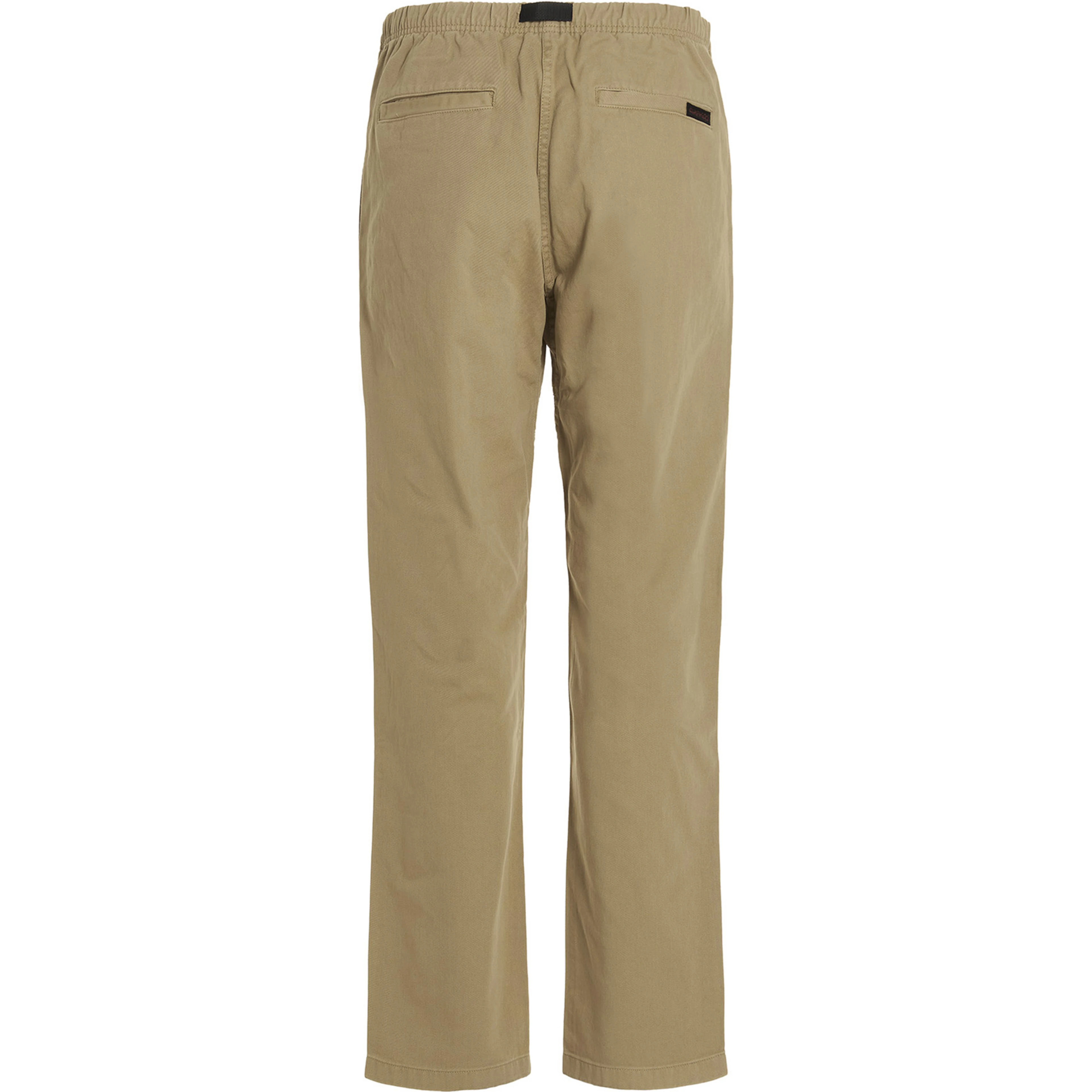 Beige Cotton Casual Pants