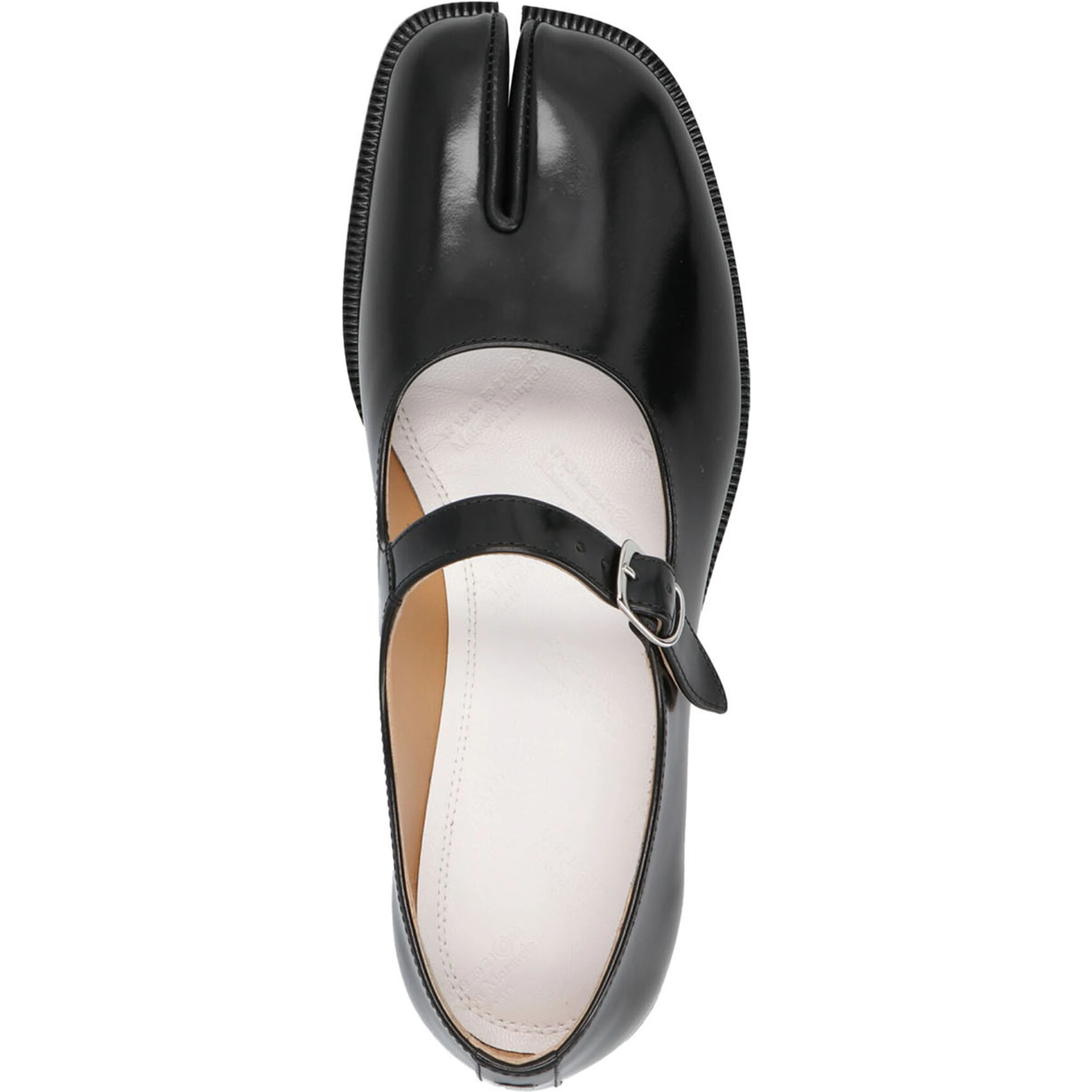 Black Leather Ballet Flats
